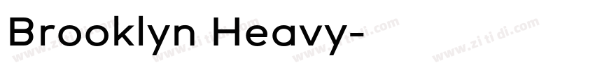 Brooklyn Heavy字体转换
